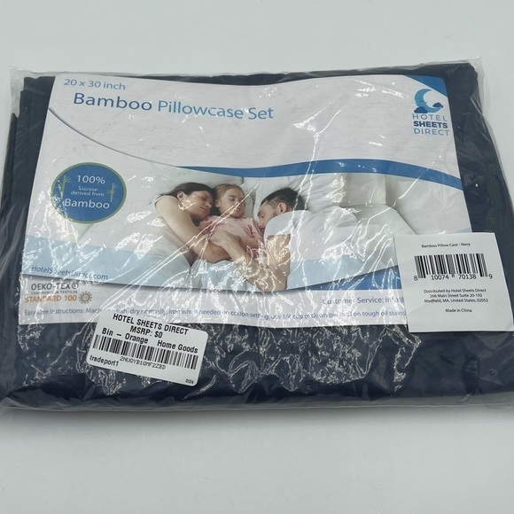 Bamboo Pillow Cases for Hot Sleepers Set of 2, Queen Size NWT - Picture 3 of 10